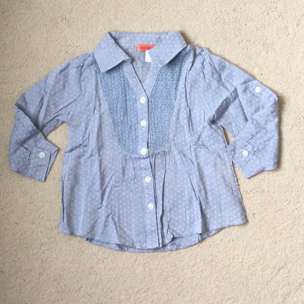 Girls Funkyberry Button Up Tunic Top NWOT 3T